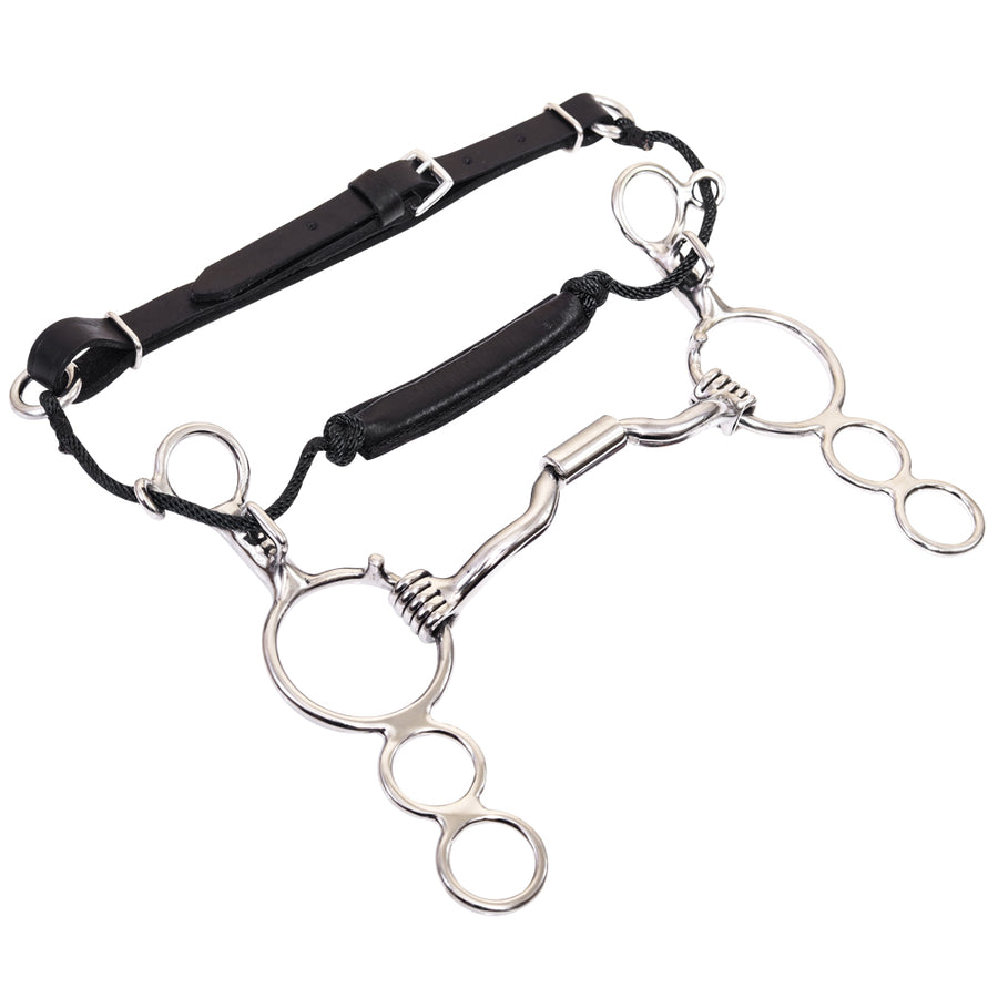 Embout Western BAR H EQUINE JK - Port Bas Avec Bêche, Taille 5 Pouces, Neuf
