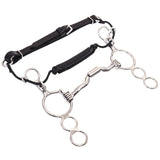 3 Ring Med Port Snaffle Bit Combination W/ Roller