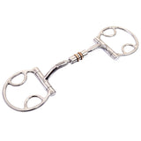 BAR H EQUINE D Ring Horse Snaffle Bit W/Roller Copper Mouth | Bits for Horses and bridles