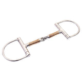 BAR H EQUINE D Ring Racing Snaffle Stainless Steel w/ Broken Mouth Copper
