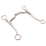 BAR H EQUINE Stainless Steel Med Port Shank Horse Mouth Bit W/Roller | Bits for Horses Snaffle and bridles