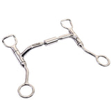 Bar H Equine Stainless Steel Small Port Shank Bit W/Roller | Bits for Horses Horse Snaffle and Bridles