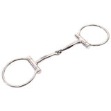 Bar H Equine Stainless Steel Smooth Mouth Broken D Ring Bit | Bits for Horses Horse Snaffle and Bridles