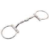 Bar H Equine Stainless Steel Small Port D Ring Bit W/Roller | Bits for Horses Horse Snaffle and Bridles