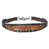 Bar H Equine Genuine Western American Leather Horse Premium Headstall & Breast Collar Set