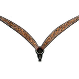 Bar H Equine Genuine Western American Leather Horse Premium Headstall & Breast Collar Set - Breast Collor
