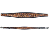 Bar H Equine Genuine Western American Leather Horse Premium Headstall & Breast Collar Set