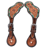 Bar H Equine Leather Spurs Straps for Adults Western Womens Spur Horse Riding Barrel Racing Show and Rodeo Strap Adult Women