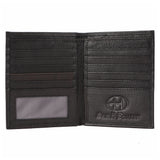 BAR H EQUINE Hand Carved Unisex Bifold Wallet Genuine Hair-On Leather