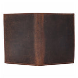 BAR H EQUINE Hand Carved Unisex Bifold Wallet Genuine Hair-On Leather