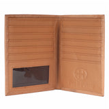 BAR H EQUINE Hand Carved Unisex Bifold Wallet Genuine Hair-On Leather