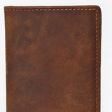 BAR H EQUINE Rodeo Hand Carved Unisex Bifold Wallet Genuine Hair-On Leather
