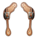 Bar H Equine Leather Spurs Straps for Adults Western Womens Spur Horse Riding Barrel Racing Show and Rodeo Strap Adult Women
