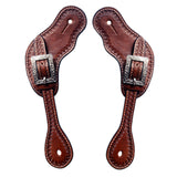 Bar H Equine Leather Spurs Straps for Adults Western Womens Spur Horse Riding Barrel Racing Show and Rodeo Strap Adult Women