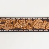 BAR H EQUINE Western Genuine Leather Men And Women Belt Floral