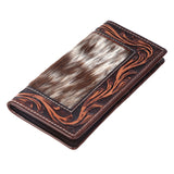 BAR H EQUINE Genuine Leather Hand-Carved Bifold Wallet for Men Women | Western Handmade Wallets Cowboy Casual Tooled