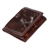 BAR H EQUINE Genuine Leather Rodeo - Bifold & Trifold Wallet For Men Women - Trifold