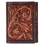 BAR H EQUINE Genuine Leather Rodeo - Bifold & Trifold Wallet For Men Women
