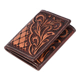 BAR H EQUINE Genuine Leather Rodeo - Bifold & Trifold Wallet For Men Women - Trifold