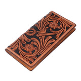 BAR H EQUINE Genuine Leather Rodeo - Bifold & Trifold Wallet For Men Women