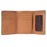 BAR H EQUINE Genuine Leather Rodeo - Bifold & Trifold Wallet For Men Women
