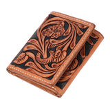 BAR H EQUINE Genuine Leather Rodeo - Bifold & Trifold Wallet For Men Women - Trifold