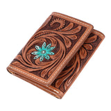 BAR H EQUINE Genuine Leather Rodeo - Bifold & Trifold Wallet For Men Women