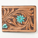 BAR H EQUINE Genuine Leather Rodeo - Bifold & Trifold Wallet For Men Women