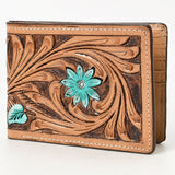 BAR H EQUINE Genuine Leather Rodeo - Bifold & Trifold Wallet For Men Women - Bifold