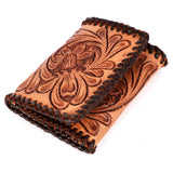 BAR H EQUINE Genuine Leather Rodeo - Bifold & Trifold Wallet For Men Women - Trifold