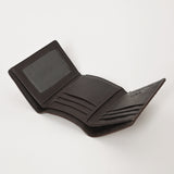 BAR H EQUINE Rodeo Hand Carved Unisex Trifold Wallet Genuine Hair-On Leather