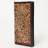 BAR H EQUINE Western Floral Rodeo Bifold Men Women Genuine American Leather Wallet - Design1