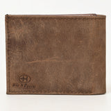 BAR H EQUINE Western Floral Rodeo Bifold Men Women Genuine American Leather Wallet