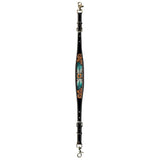 Bar H Equine American Leather Horse Saddle Tack One Ear Headstall | Breast Collar Browband Wither Strap Set for Horses BER117