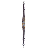 Bar H Equine Premium Hand Tooled Leather Breast Collar Stainless Steel Hardware Brown