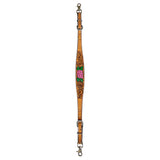 Bar H Equine Belle Unicorn Leather One Ear Headstall Tan