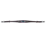 Bar H Equine American Leather Horse Saddle Tack One Ear Headstall | Breast Collar Browband Wither Strap Set for Horses BER170