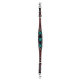 Bar H Equine Genuine Western American Leather Horse Premium Headstall & Breast Collar Set