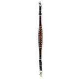 Bar H Equine Genuine Western American Leather Horse Premium Headstall & Breast Collar Set