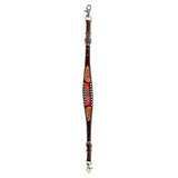 Bar H Equine Genuine Western American Leather Horse Premium Headstall & Breast Collar Set