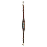 Bar H Equine American Leather Horse Saddle Tack One Ear Headstall | Breast Collar Browband Wither Strap Set BER229