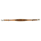Bar H Equine American Leather Horse Saddle Tack One Ear Headstall | Breast Collar Browband Wither Strap Set BER256