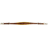 Bar H Equine American Leather Horse Saddle Tack One Ear Headstall | Breast Collar Browband Wither Strap Set BER257