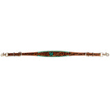 Bar H Equine American Leather Horse Saddle Tack One Ear Headstall | Breast Collar Browband Wither Strap Set BER258
