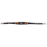 Bar H Equine American Leather Horse Saddle Tack One Ear Headstall | Breast Collar Browband Wither Strap Set BER261