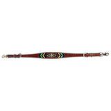 Bar H Equine American Leather Horse Saddle Tack One Ear Headstall | Breast Collar Browband Wither Strap Set BER262