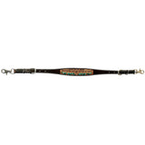 Bar H Equine Genuine Western American Leather Horse Premium Headstall & Breast Collar Set