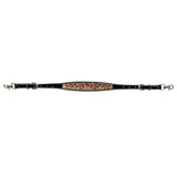 Bar H Equine Genuine Western American Leather Horse Premium Headstall & Breast Collar Set