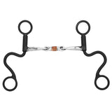 BAR H EQUINE Western Antique Short Shank Bit with Three-Piece Jointed Mouth