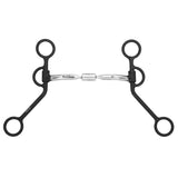 BAR H EQUINE Western Antique Argentine Shank Bit with Comfort Roller Mouthpiece